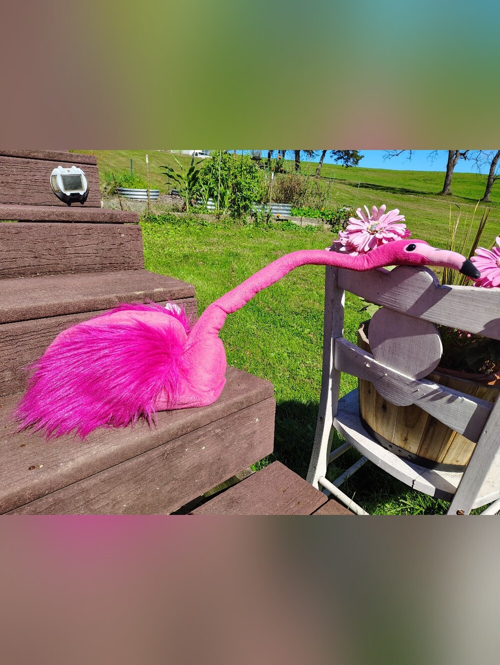 Pink Flamingo 🦩 Protruding Neck Halloween Hat Adjusts Adult or Tweens One Size